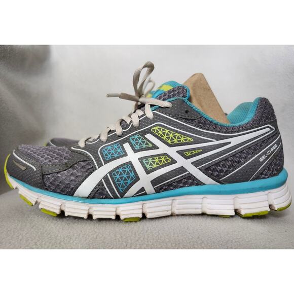ASICS Womens Athletic Shoes Size 8 Teal Blue Green Run  F911212 T3A79 - Picture 3 of 8